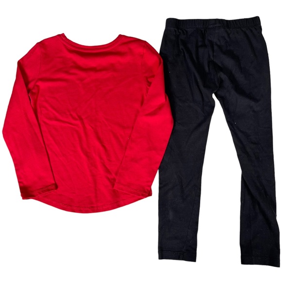 Girls size Xs bundle of 4 short sleeve, 1 long sleeve shirt, 1 pair of leggings - Picture 3 of 16